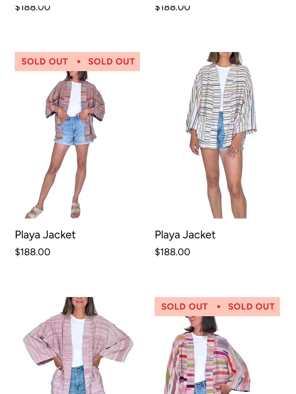 Striped Open-Front Sweater Jacket - Multi